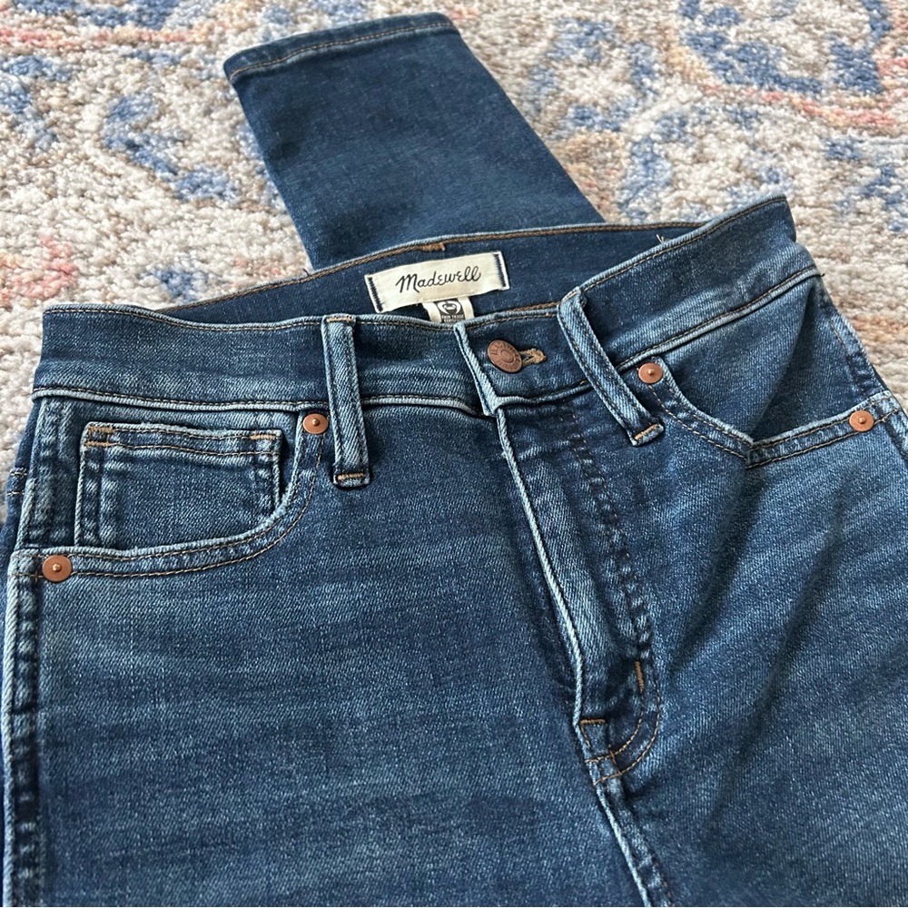 Madewell Women's Indigo High-Rise Straight Jeans
